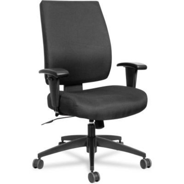 Alera Alera® Synchro-Tilt Fabric Task Chair - High Performance - Black - Wrigley Series HPS4201